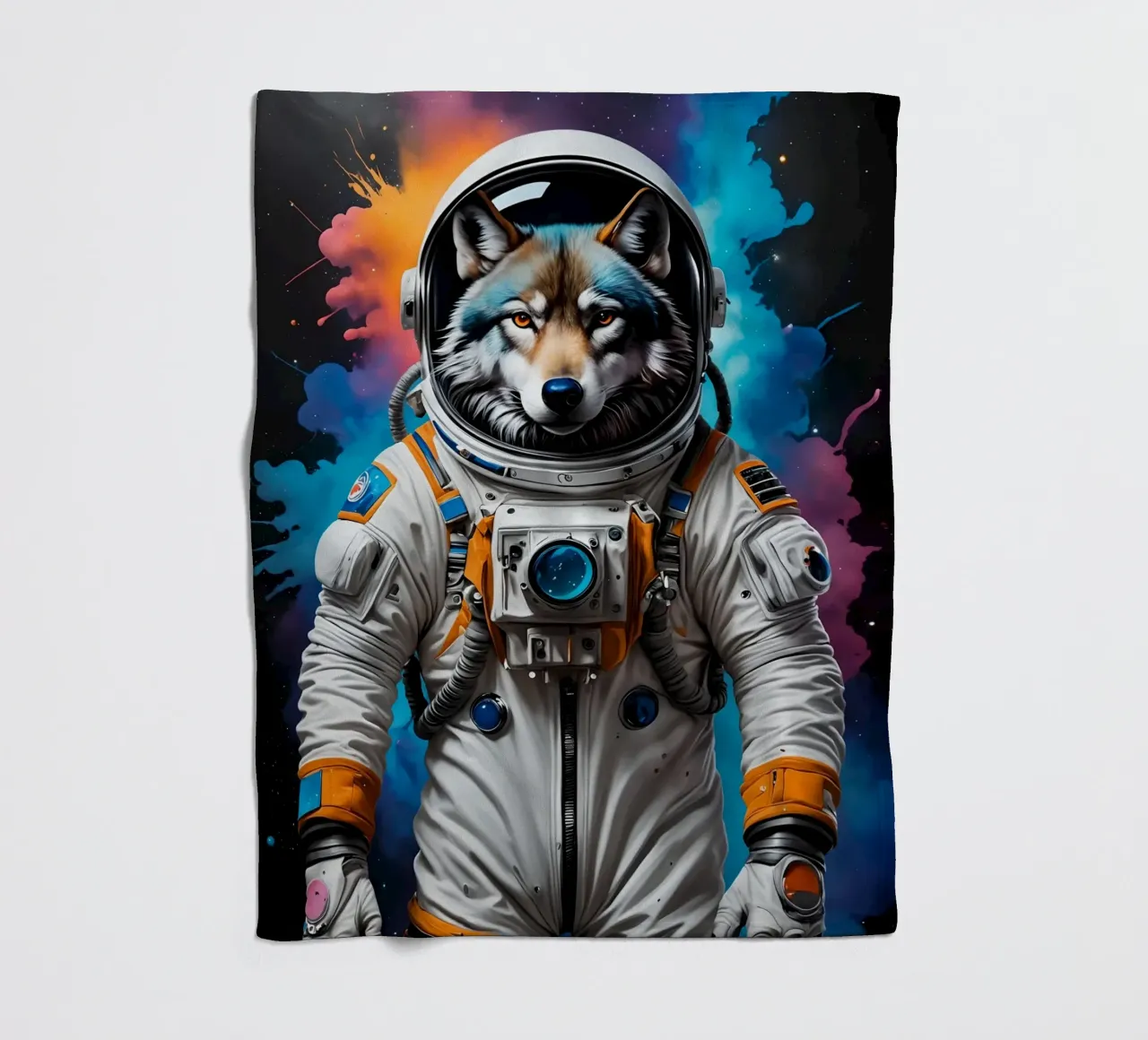Lupo astronauta coperta in pile da MakArena