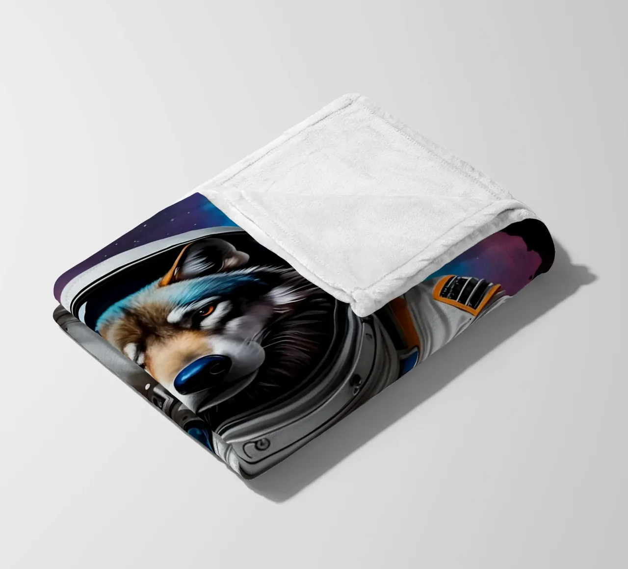 Lupo astronauta coperta in pile da MakArena