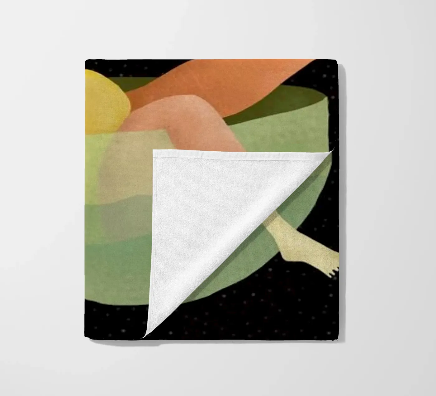 Drunk beach towel by Amalia Restrepo