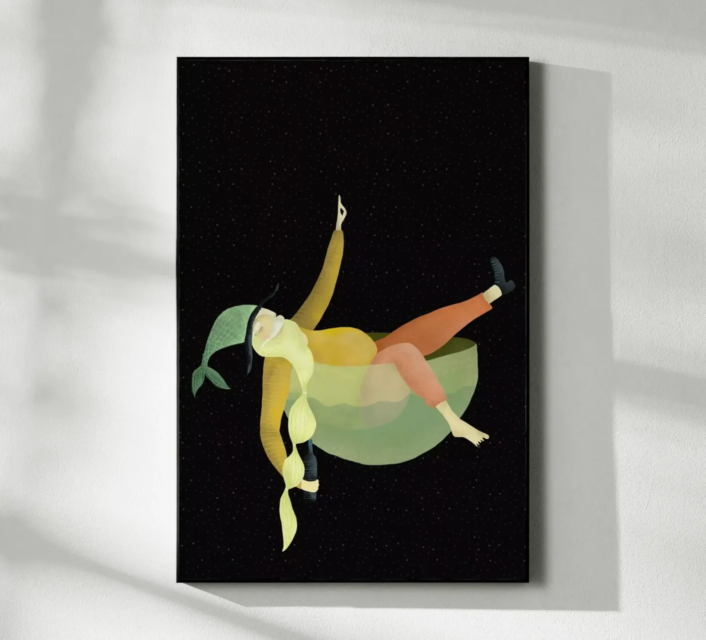 Drunk acryl van Amalia Restrepo