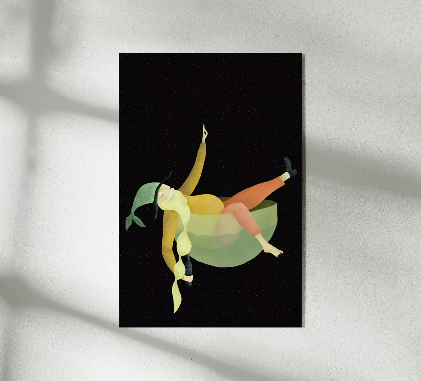 Drunk acryl van Amalia Restrepo