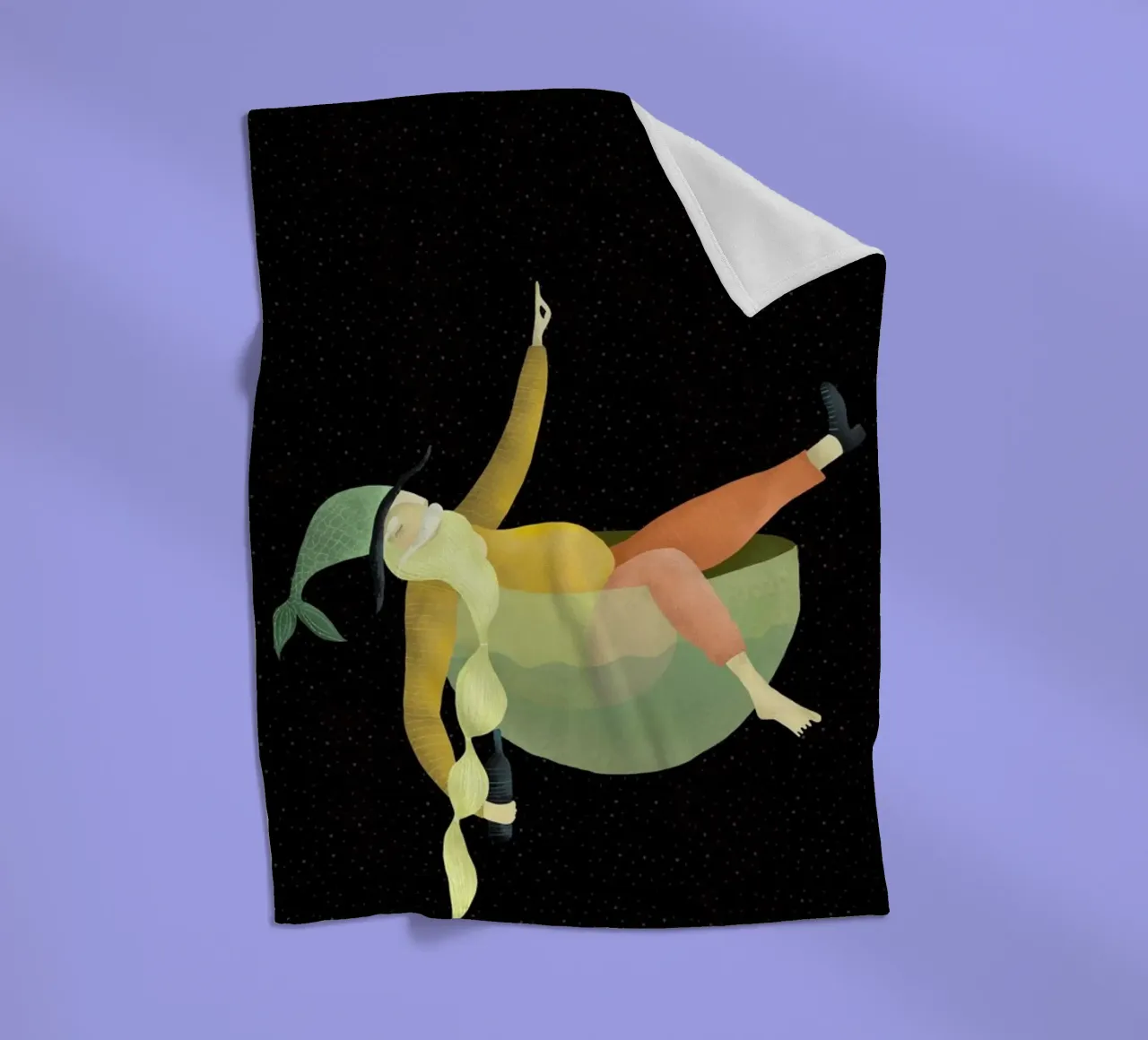 Drunk Fleecedecke von Amalia Restrepo