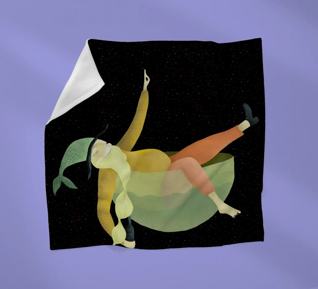 Drunk Fleecedecke von Amalia Restrepo