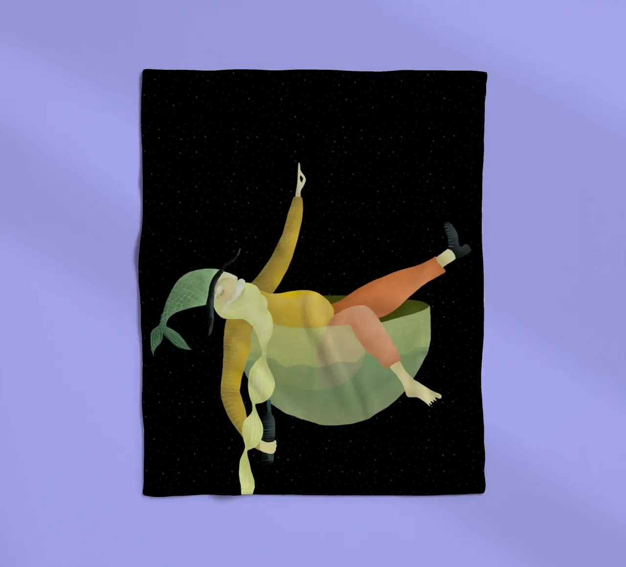 Drunk Fleecedecke von Amalia Restrepo