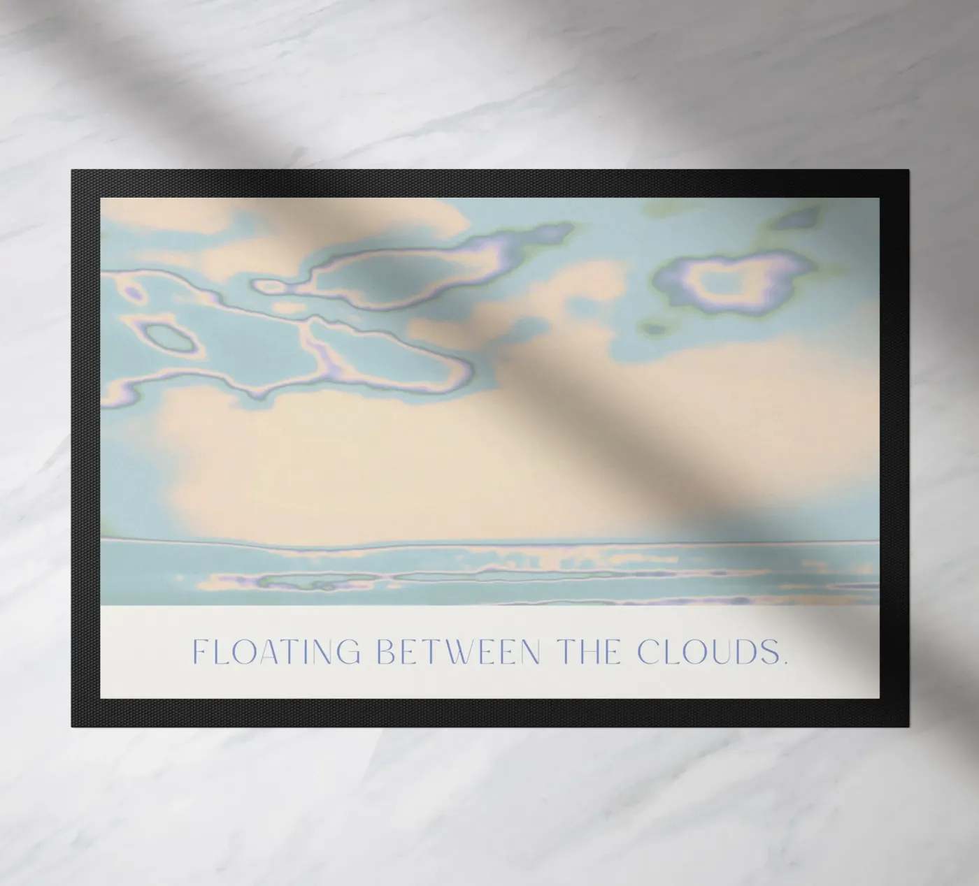 Floating Between The Clouds Fußmatte von treechild