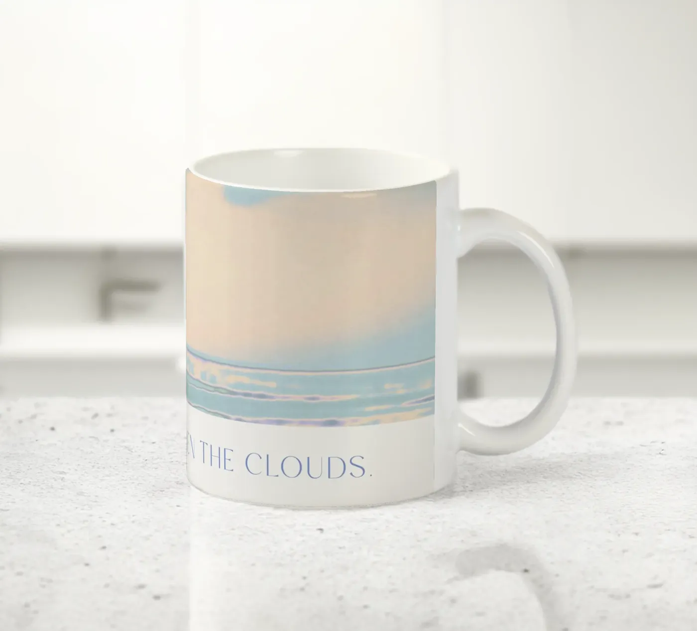 Floating Between The Clouds ceramic mug by treechild
