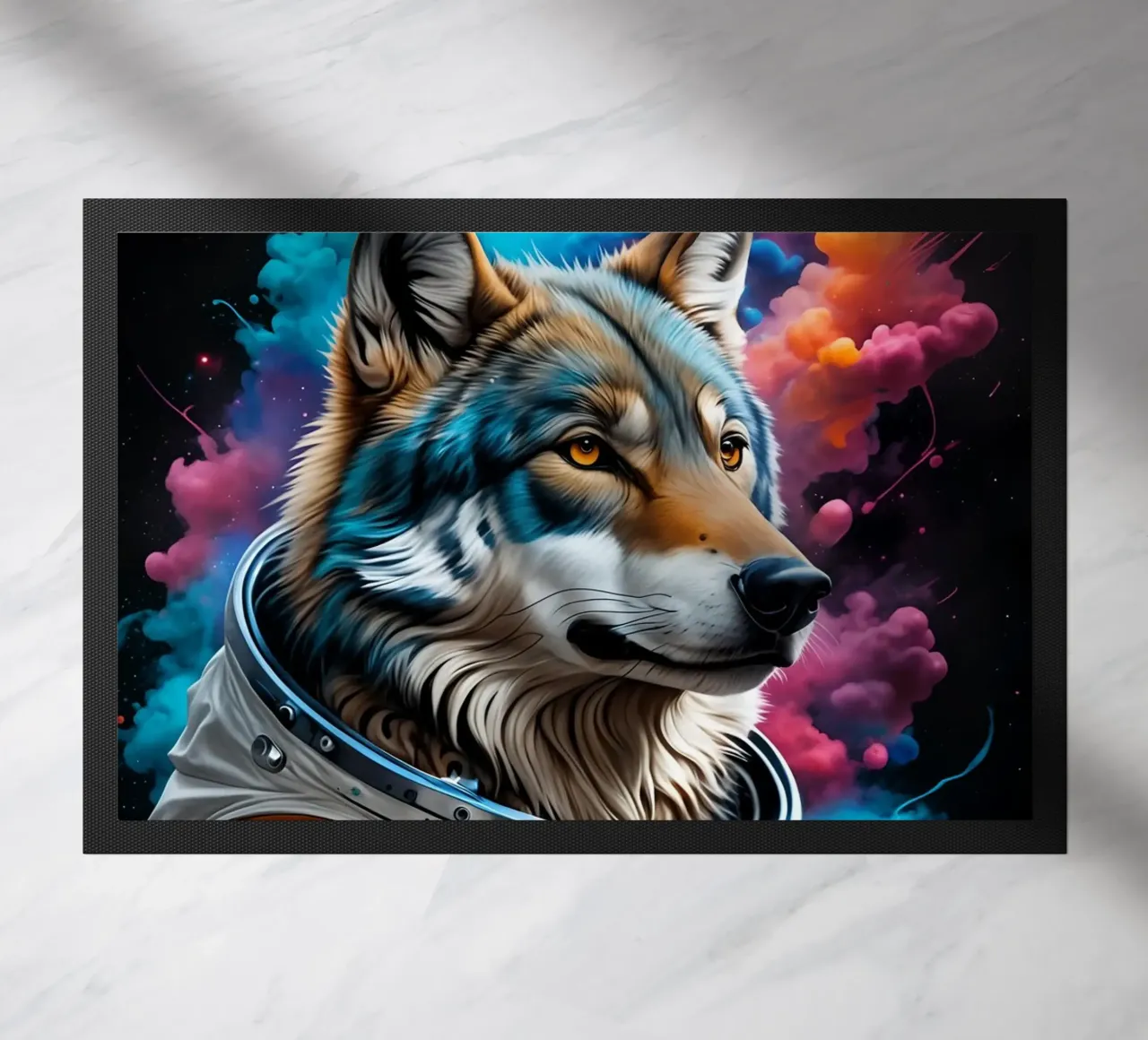 Astronaut wolfy doormat by MakArena