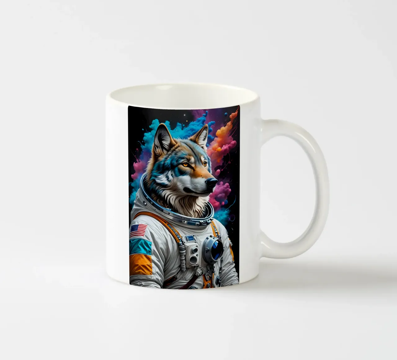 Astronauta lupoide tazza in ceramica da MakArena