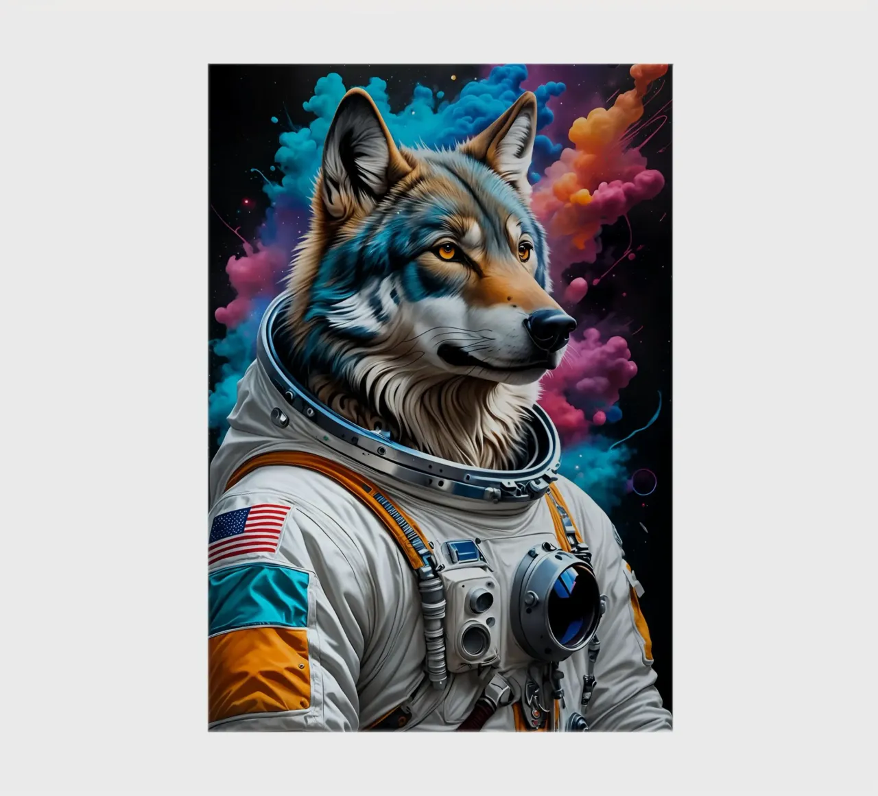 Astronaut wolfy notebook by MakArena