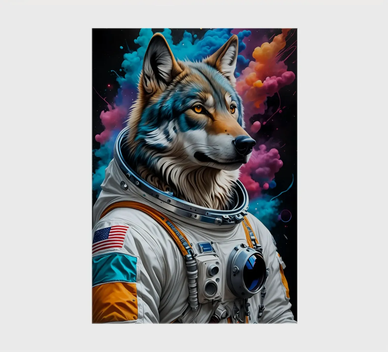 Astronaut wolfy notebook by MakArena