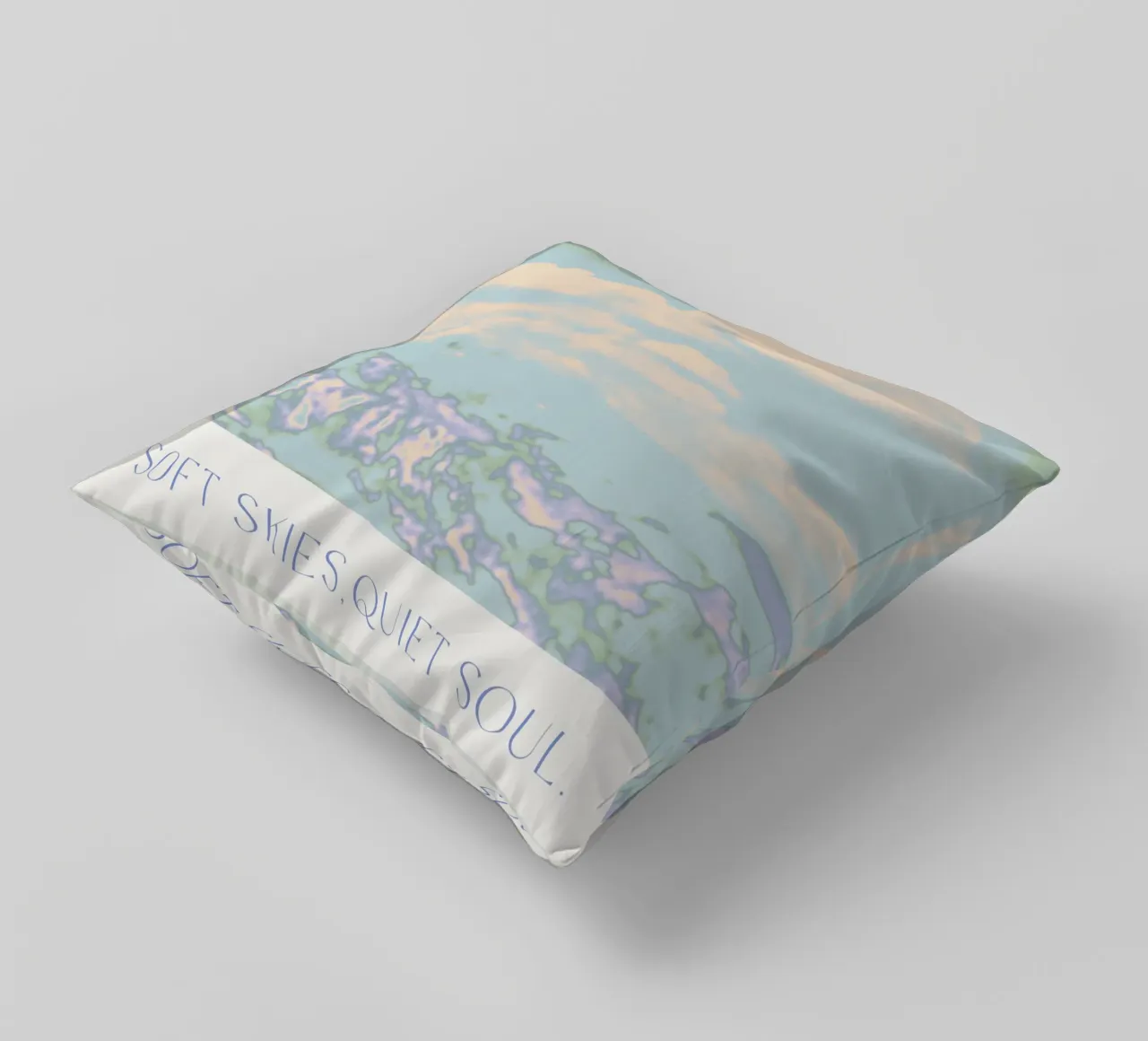 Soft Skies, Quiet Soul cuscino da treechild