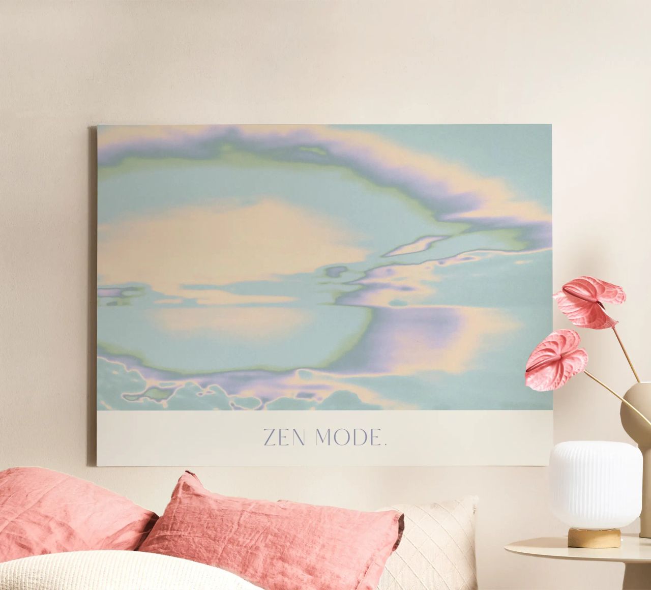 Zen Mode (Sky Version) canvas by treechild