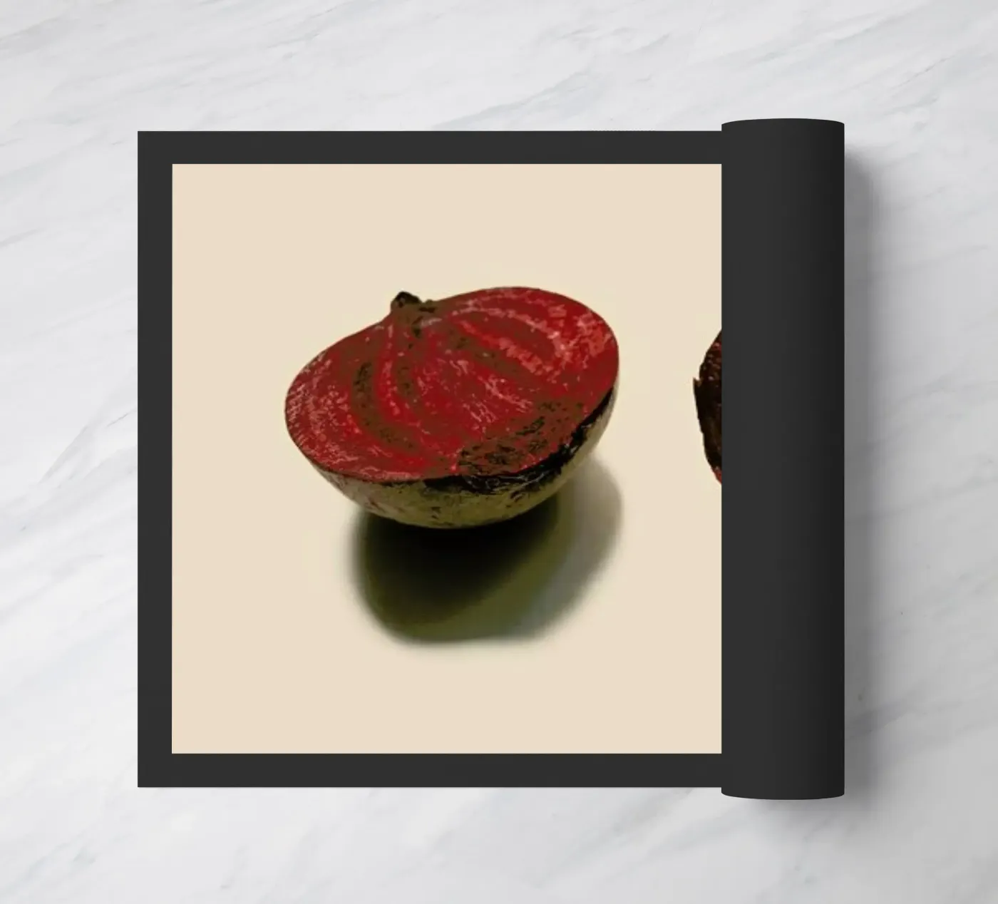 Red Beetroots doormat by Elena Veronese
