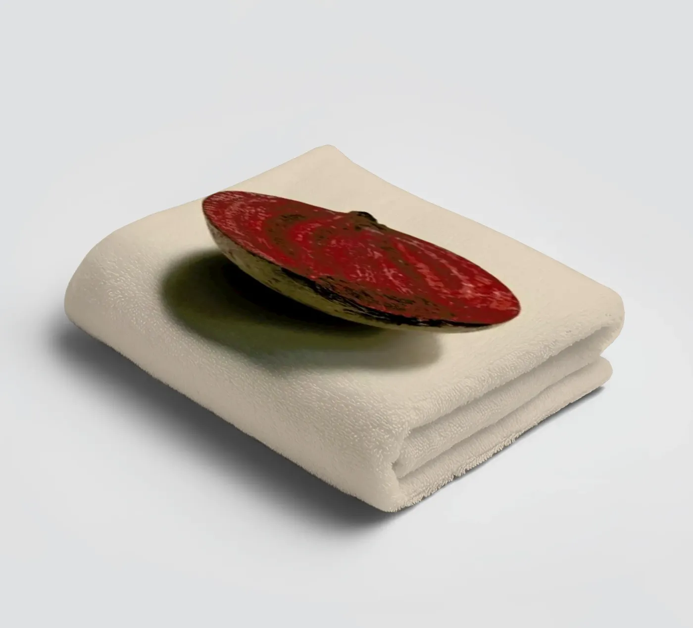 Red Beetroots towel by Elena Veronese