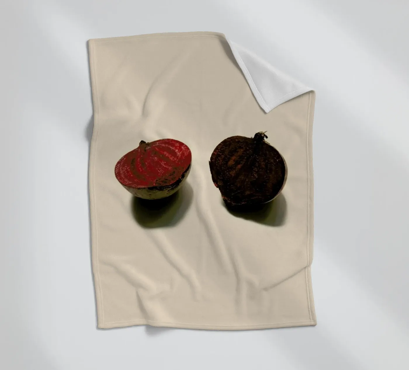 Red Beetroots Fleecedecke von Elena Veronese