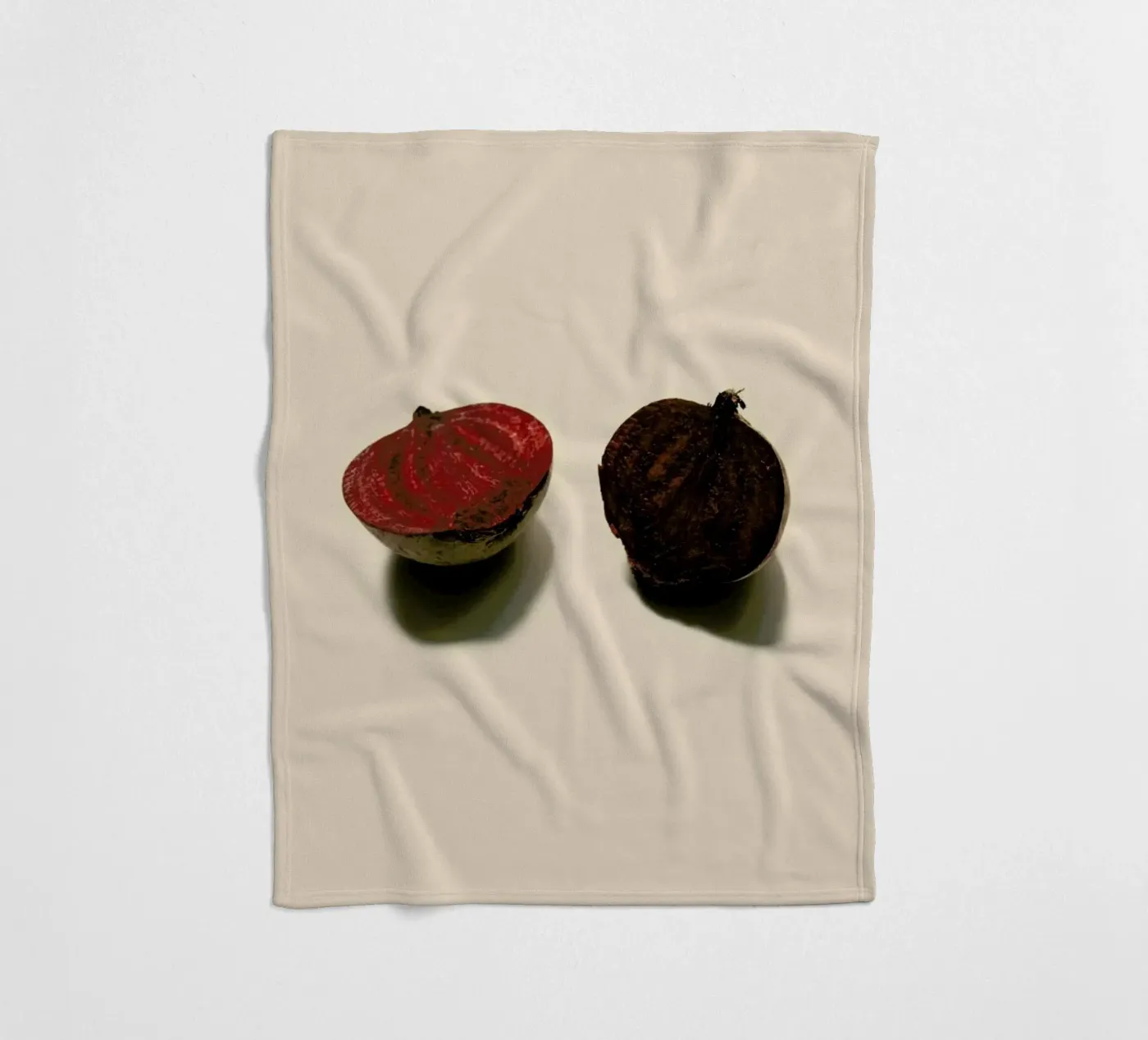 Red Beetroots Fleecedecke von Elena Veronese