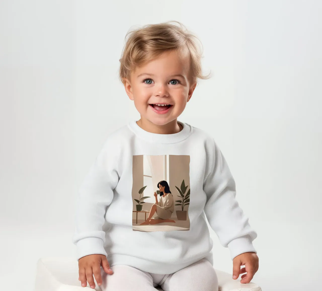 Calma mattutina felpa neonato da Maison Solis