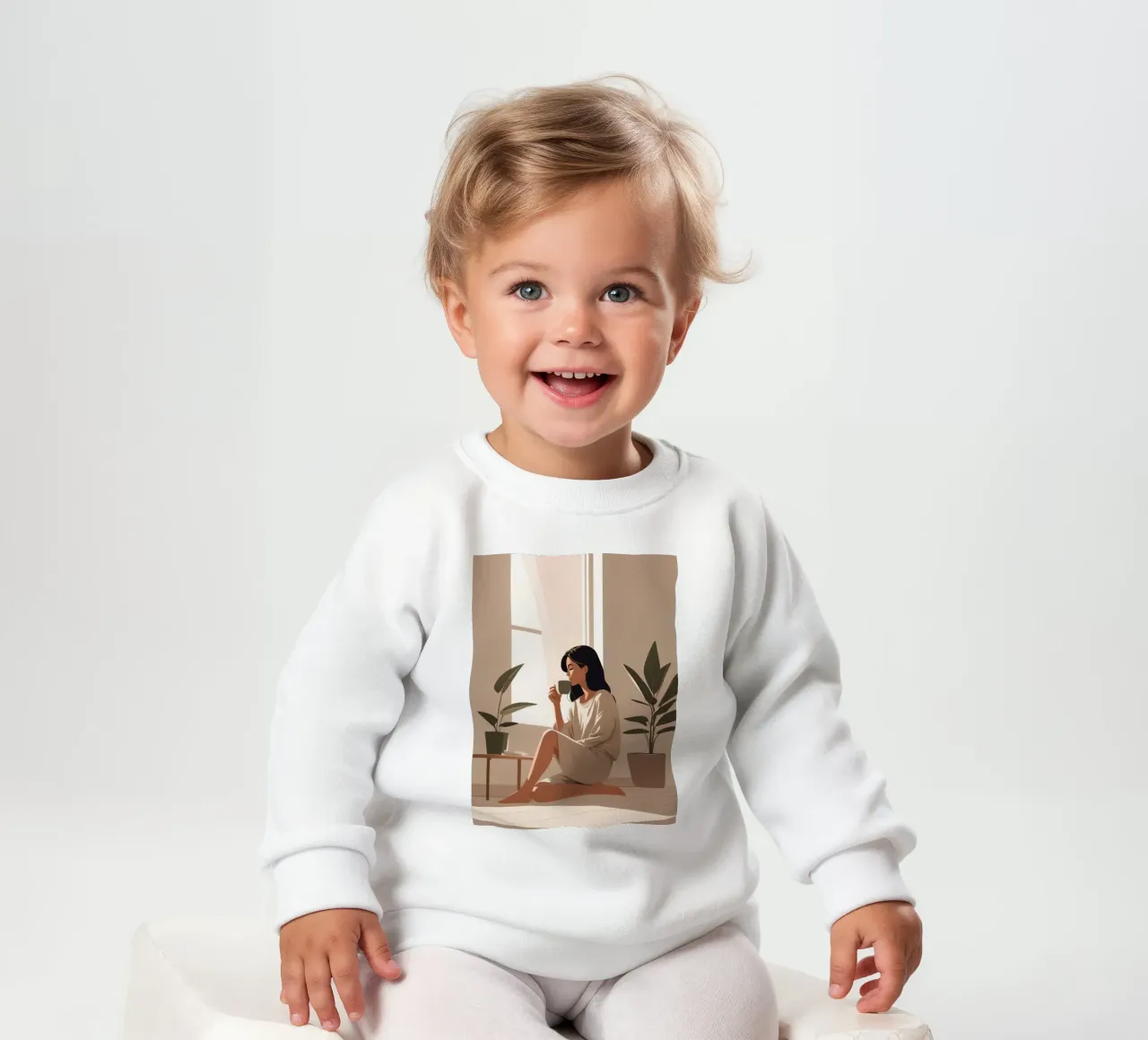 Calma mattutina felpa neonato da Maison Solis