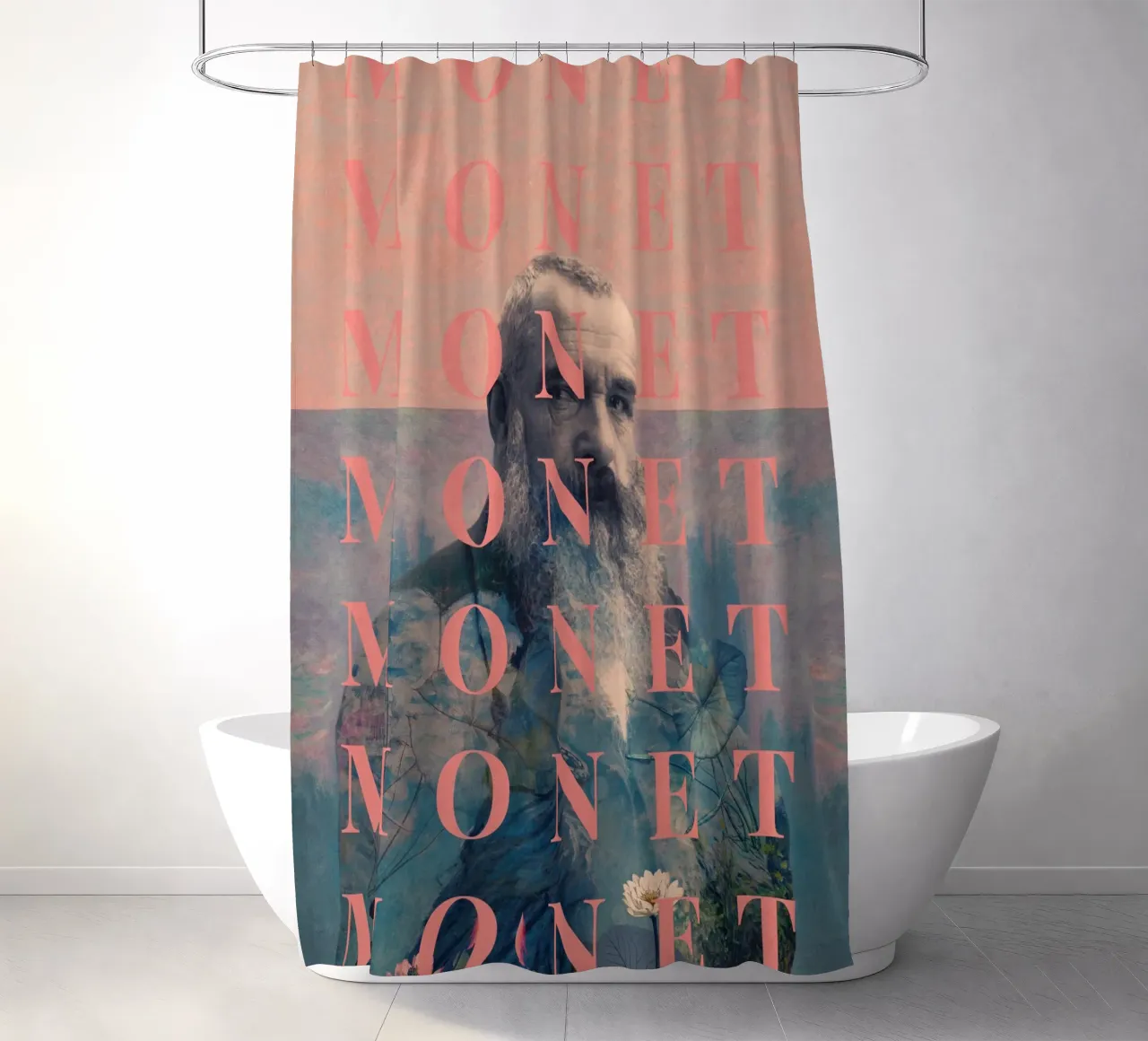 for Claude Monet tenda da doccia da Frank Moth