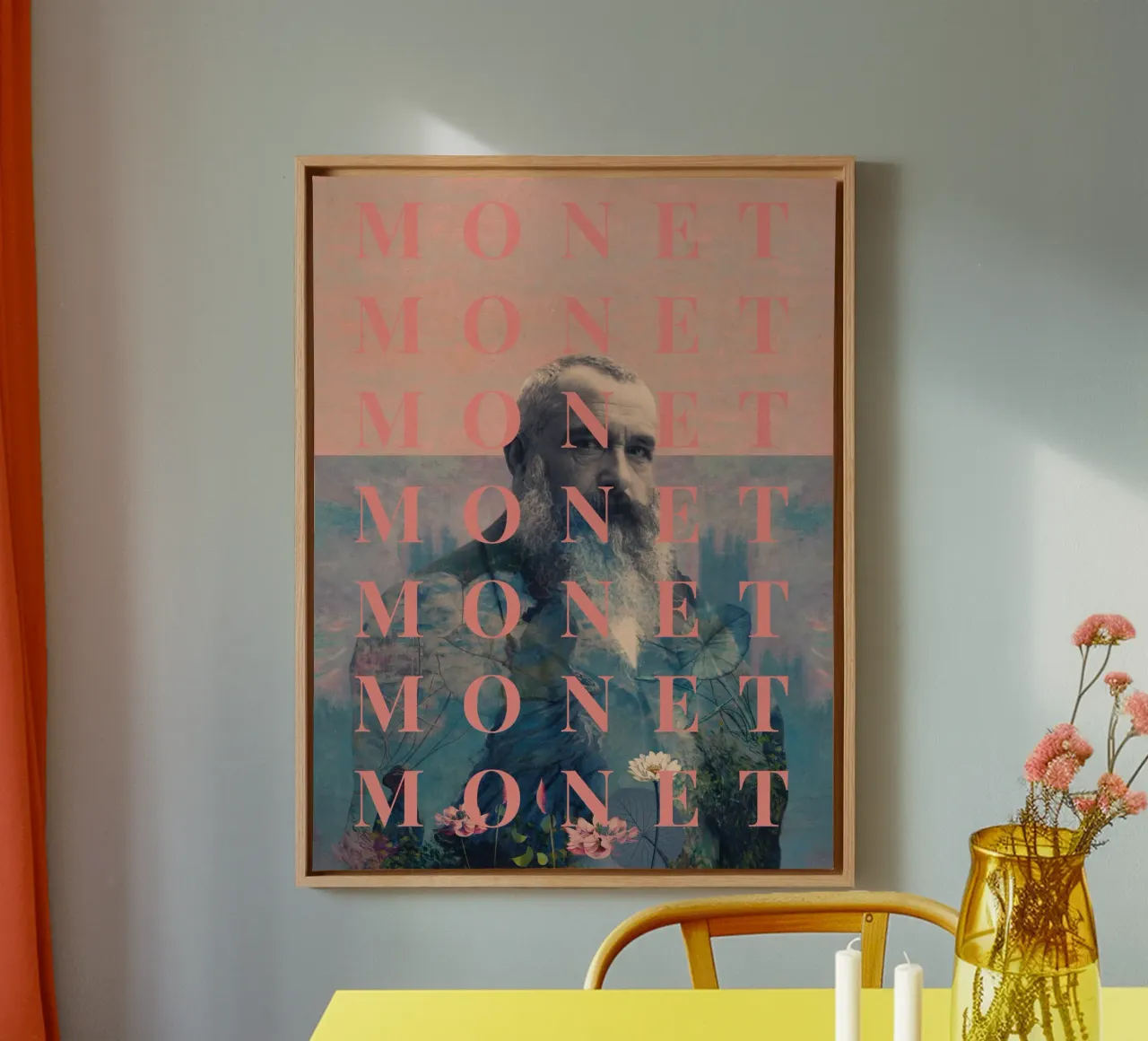 for Claude Monet canvas by Frank Moth