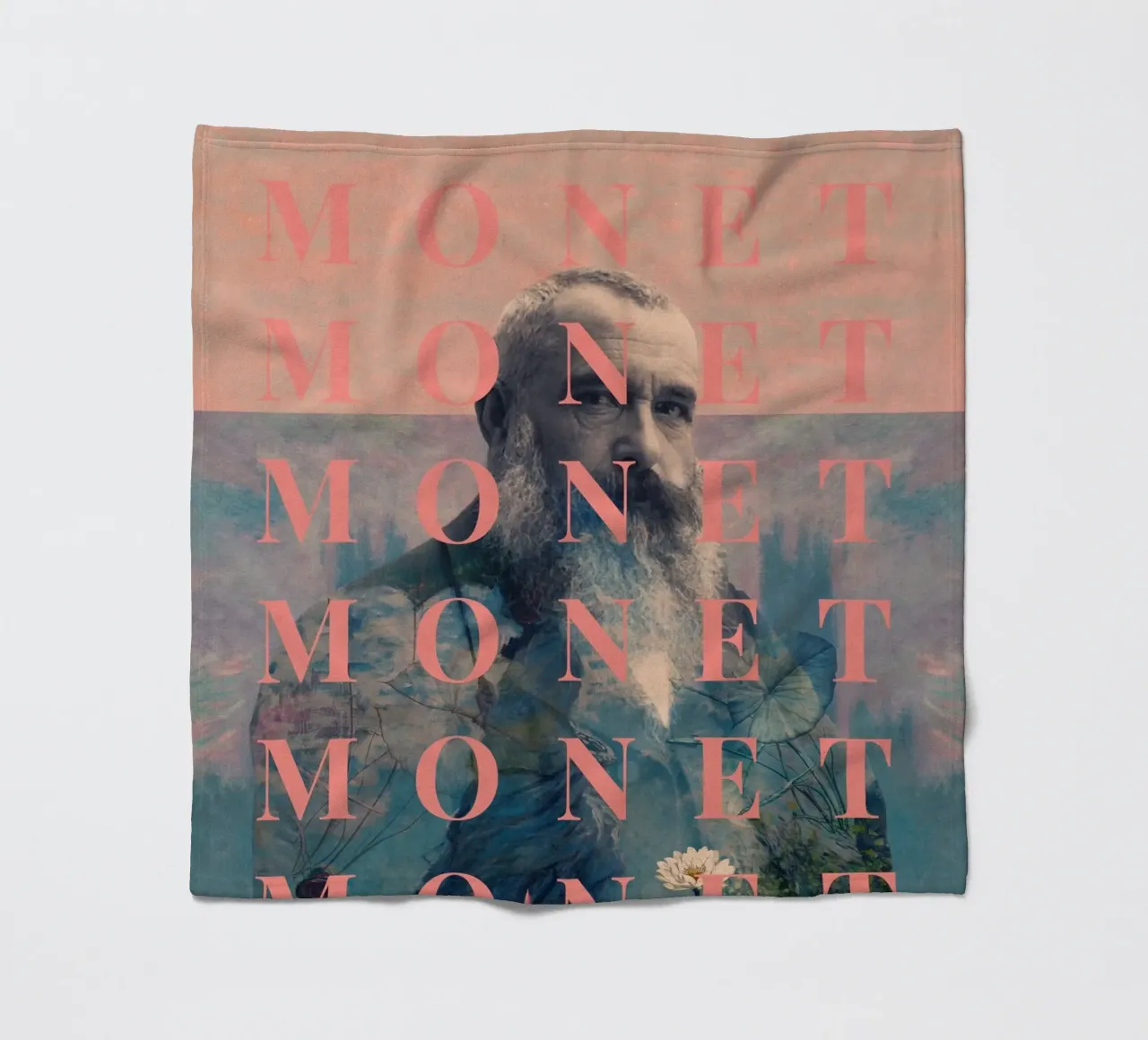 for Claude Monet coperta in pile da Frank Moth