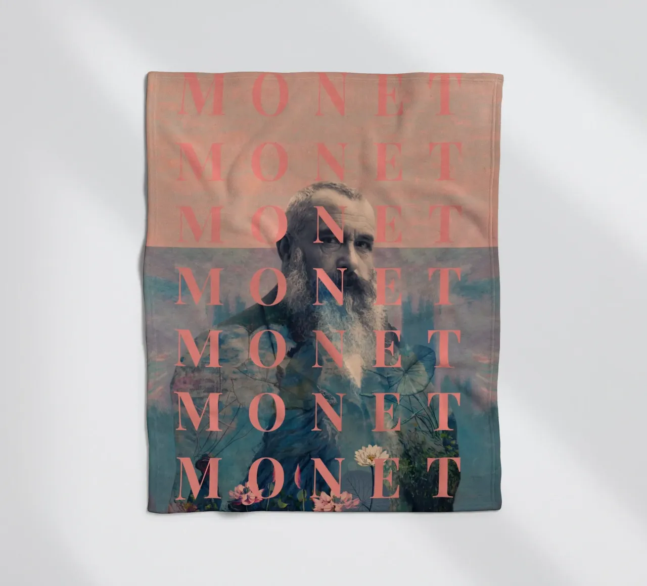 for Claude Monet coperta in pile da Frank Moth