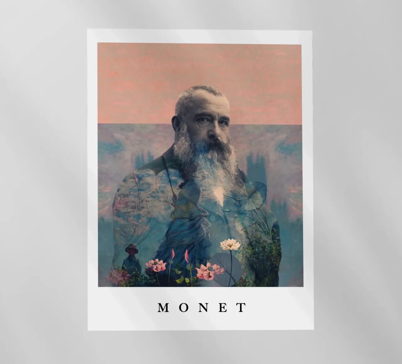 for Claude Monet with border pellicola backlit da Frank Moth