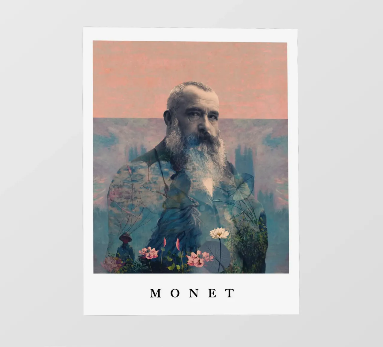 for Claude Monet with border telo in pvc da Frank Moth