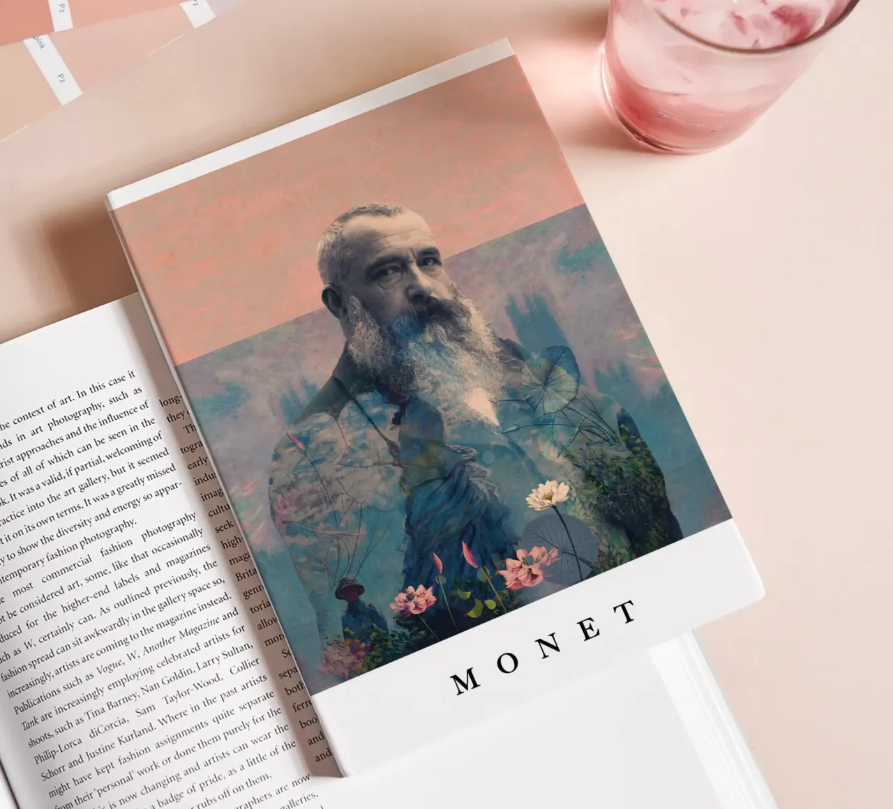 for Claude Monet with border notebook by Frank Moth