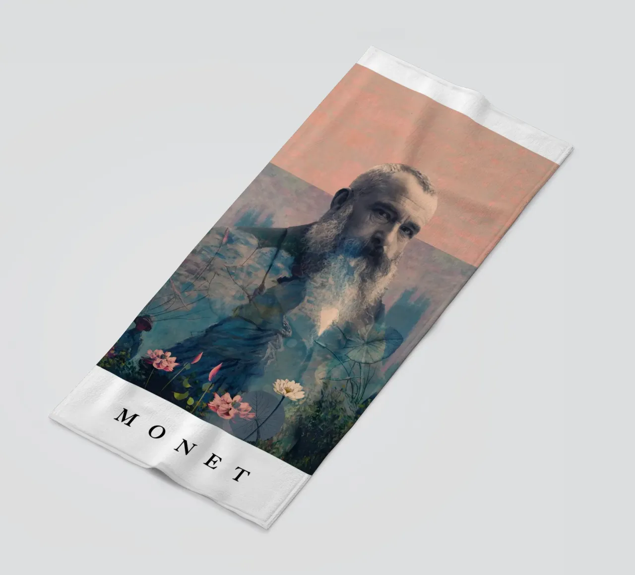 for Claude Monet with border telo mare da Frank Moth