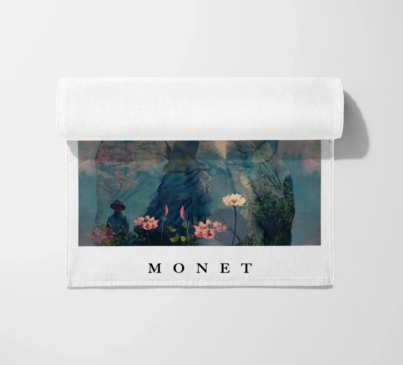 for Claude Monet with border telo mare da Frank Moth