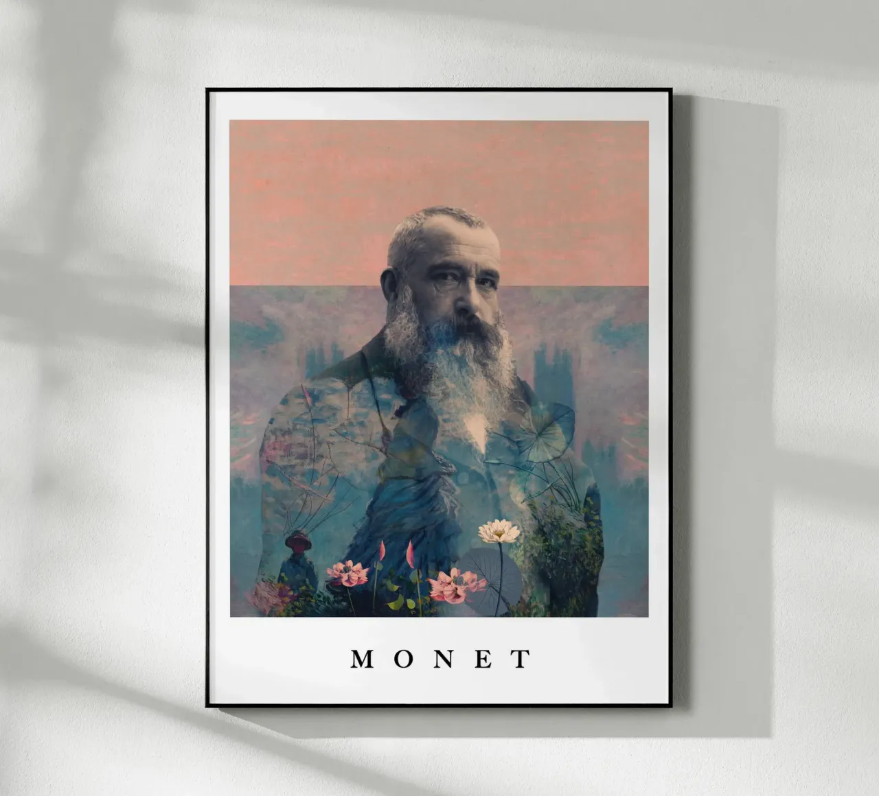 for Claude Monet with border plexiglass da Frank Moth