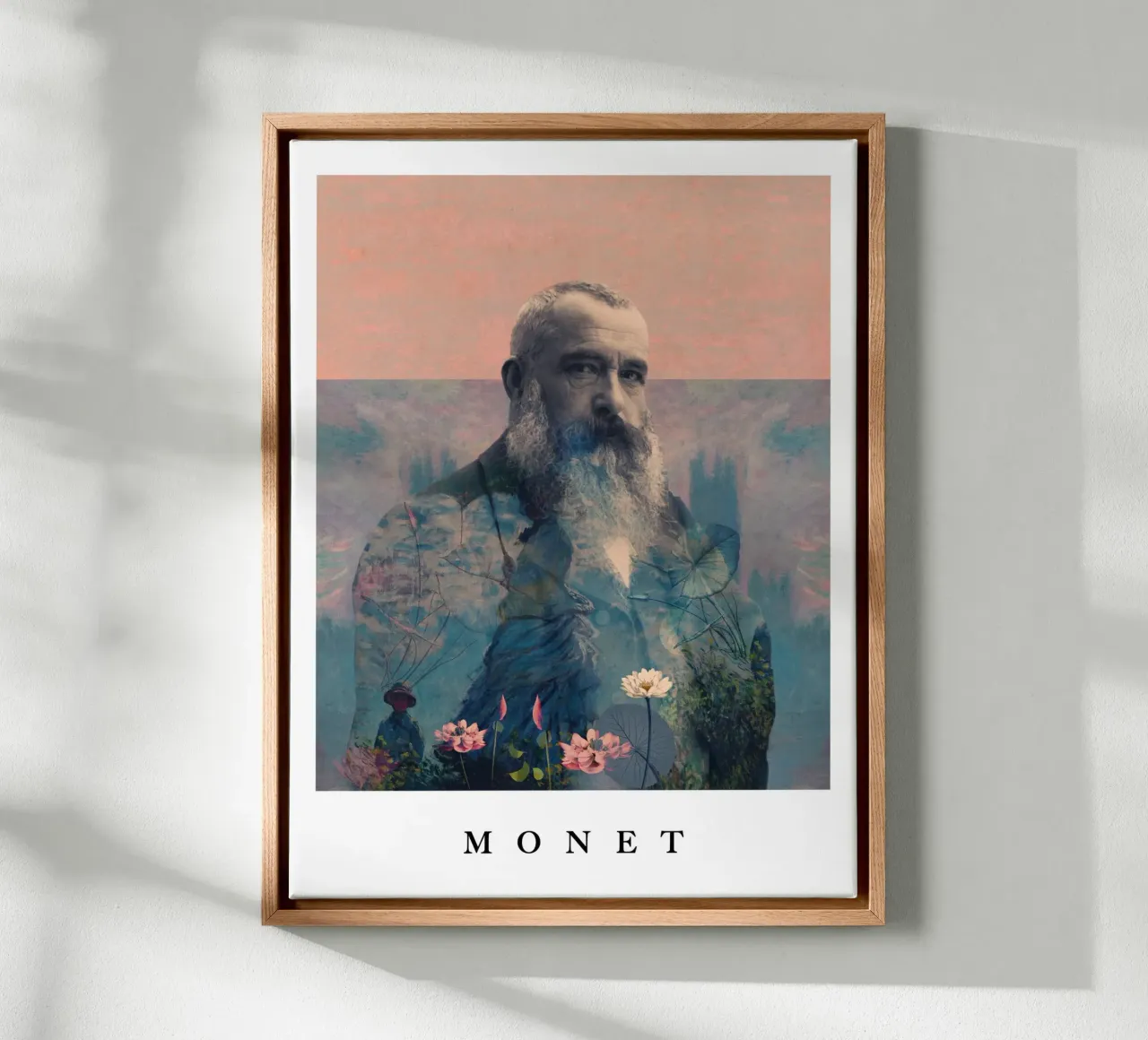 for Claude Monet with border tela da Frank Moth
