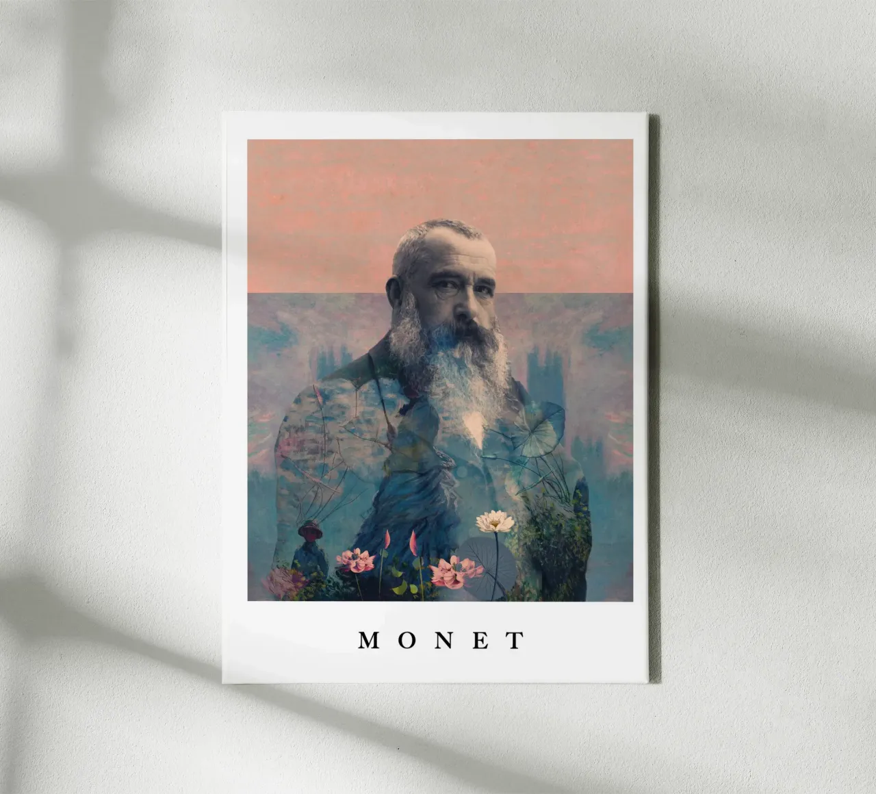 for Claude Monet with border tela da Frank Moth