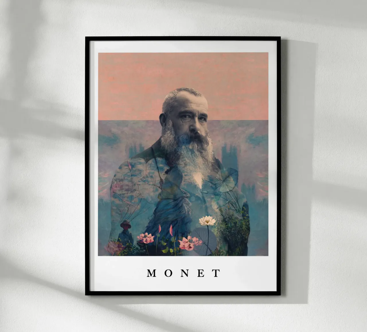 for Claude Monet with border carta hahnemühle da Frank Moth