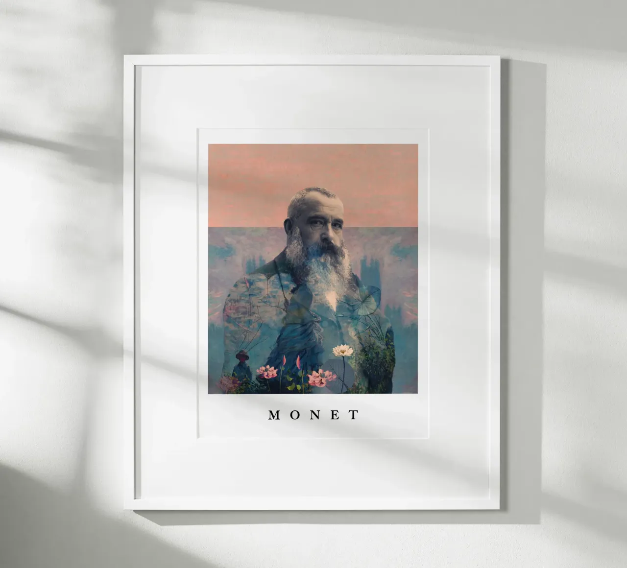 for Claude Monet with border carta hahnemühle da Frank Moth