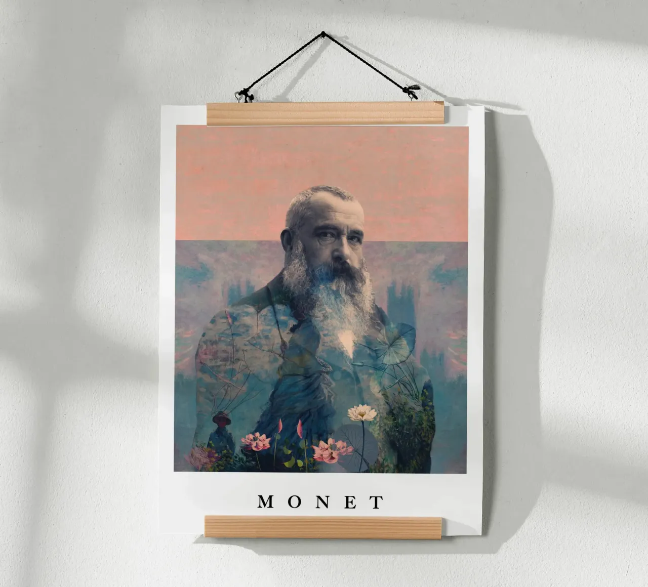 for Claude Monet with border carta hahnemühle da Frank Moth