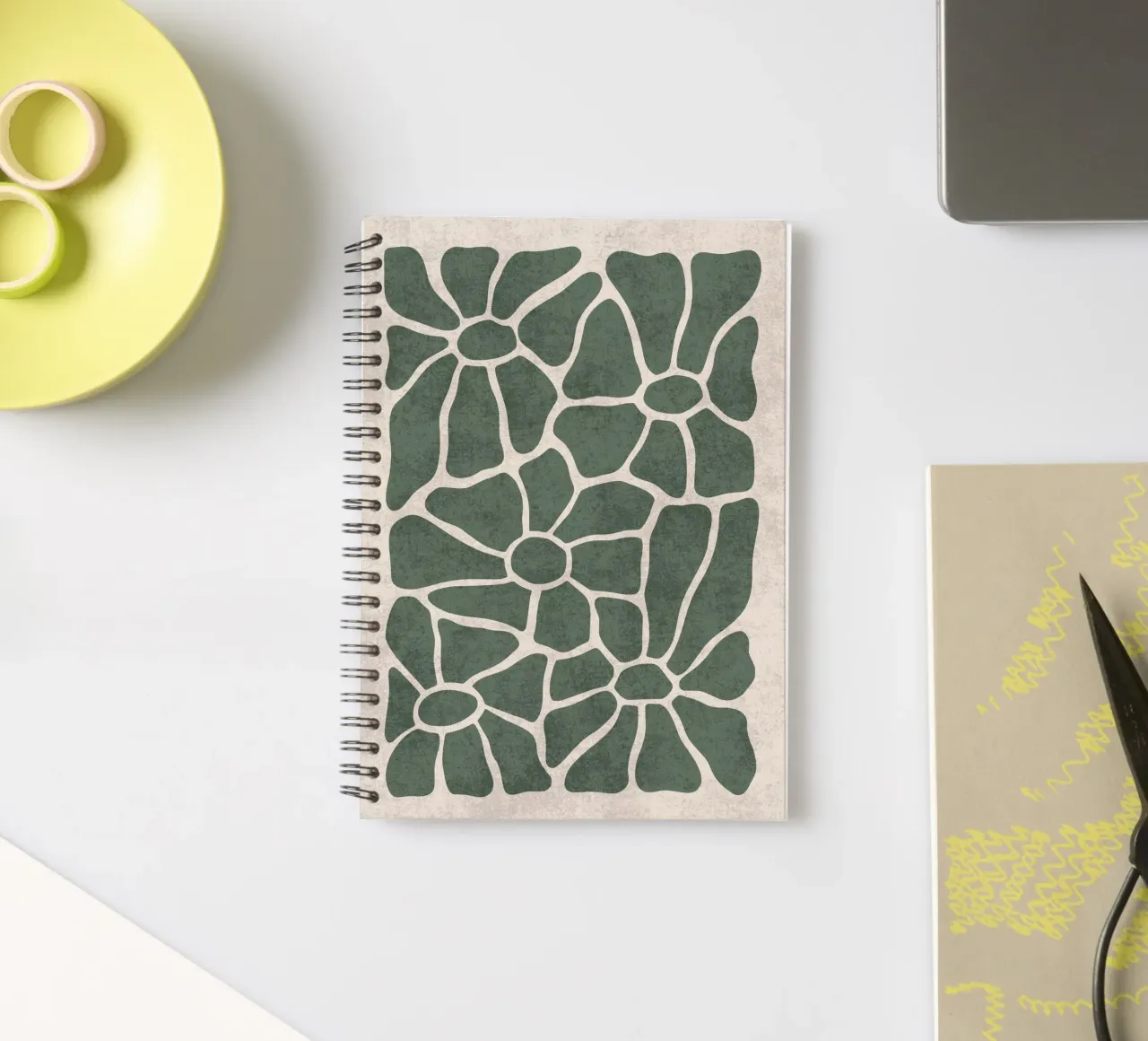 Mosaïque florale carnet à spirale de DesignArt