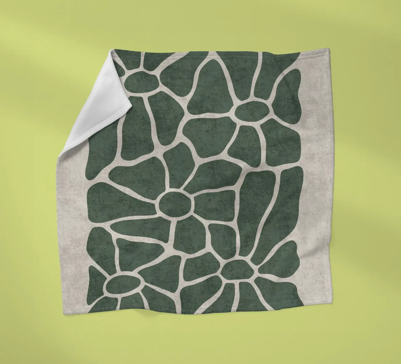 Mosaico floreale coperta in pile da DesignArt