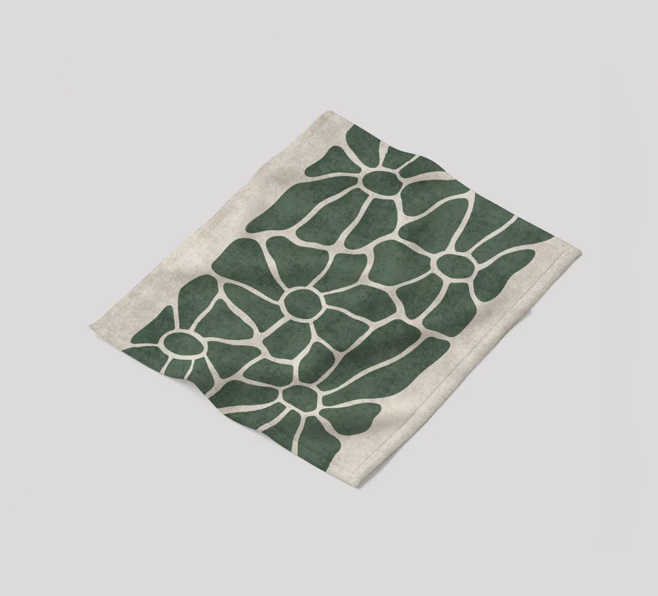 Mosaico floreale coperta in pile da DesignArt
