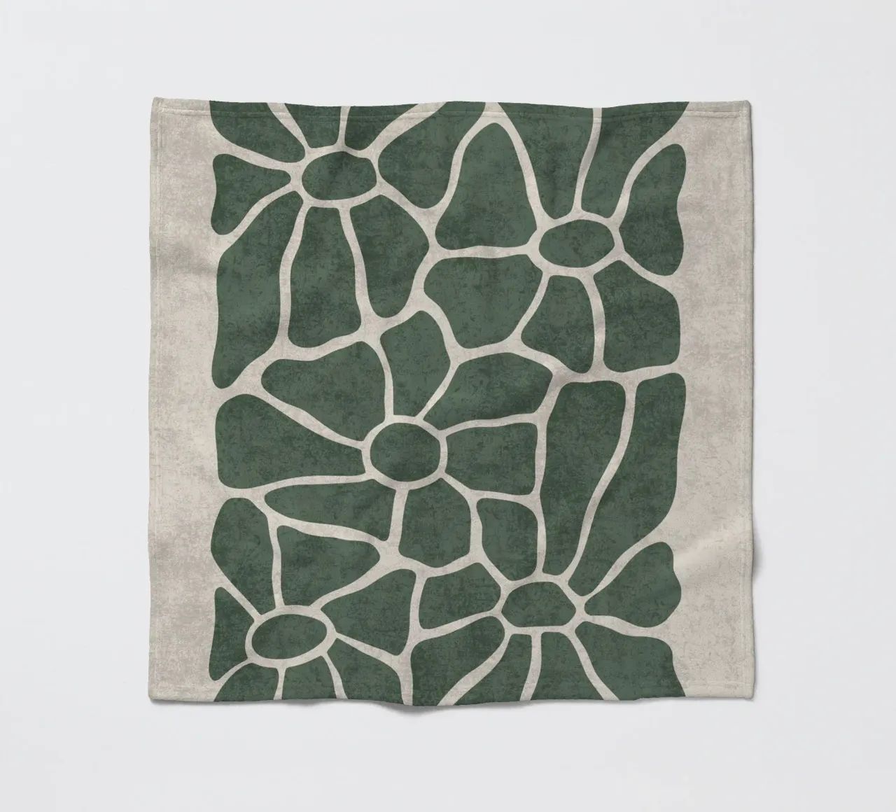 Mosaico floreale coperta in pile da DesignArt