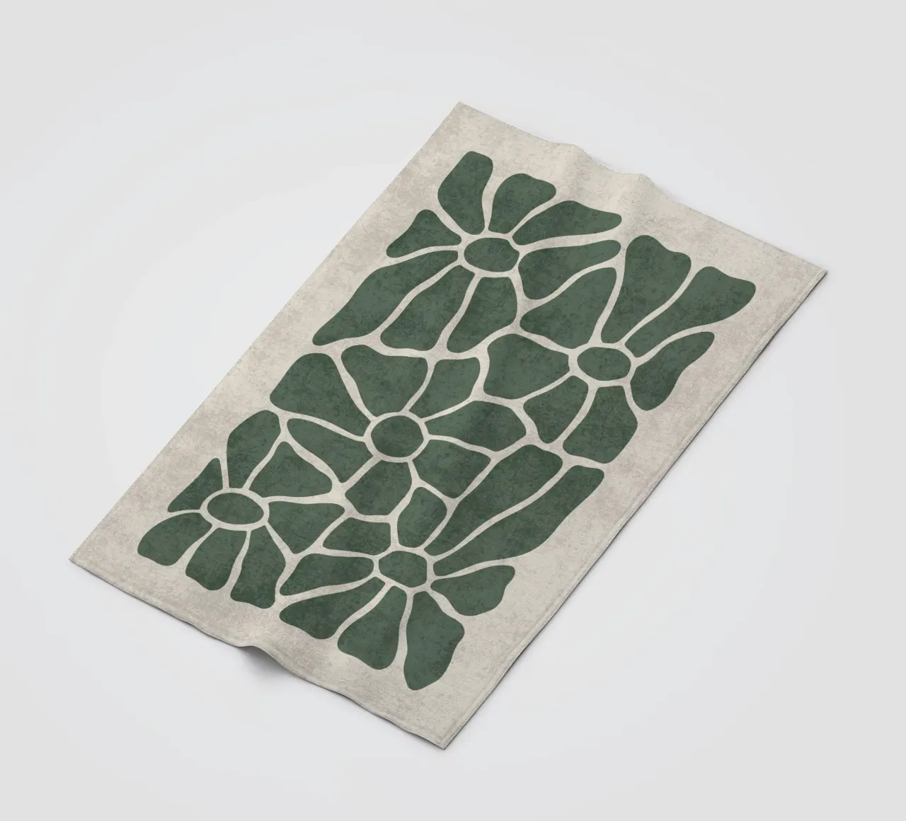 Mosaico floreale coperta in pile da DesignArt