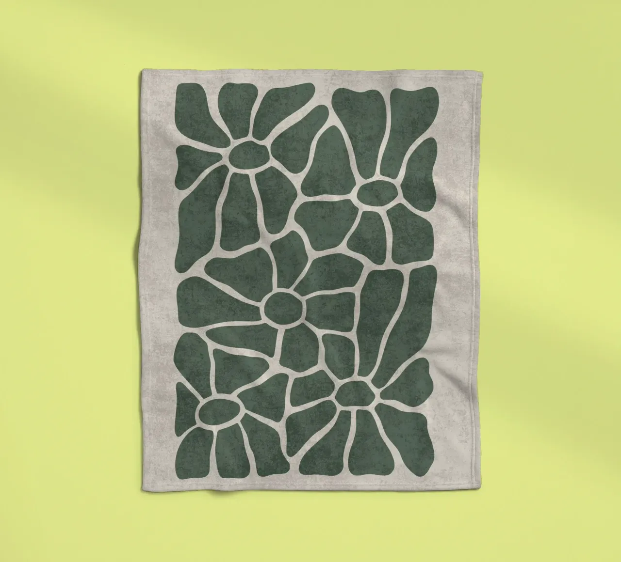 Mosaico floreale coperta in pile da DesignArt