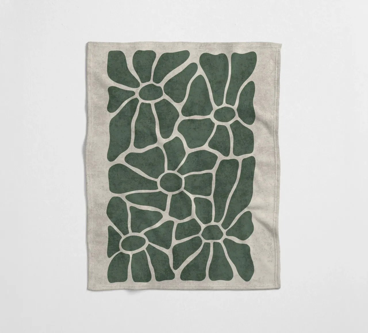 Mosaico floreale coperta in pile da DesignArt