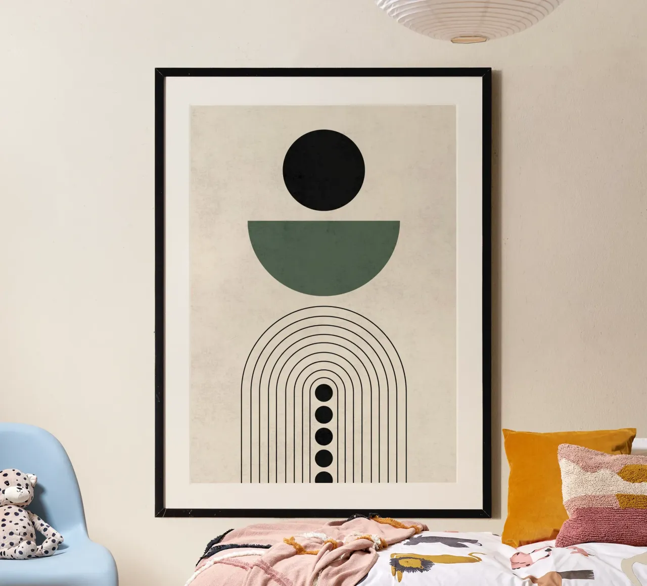Equilibrio ad arco poster con telaio in plastica da DesignArt
