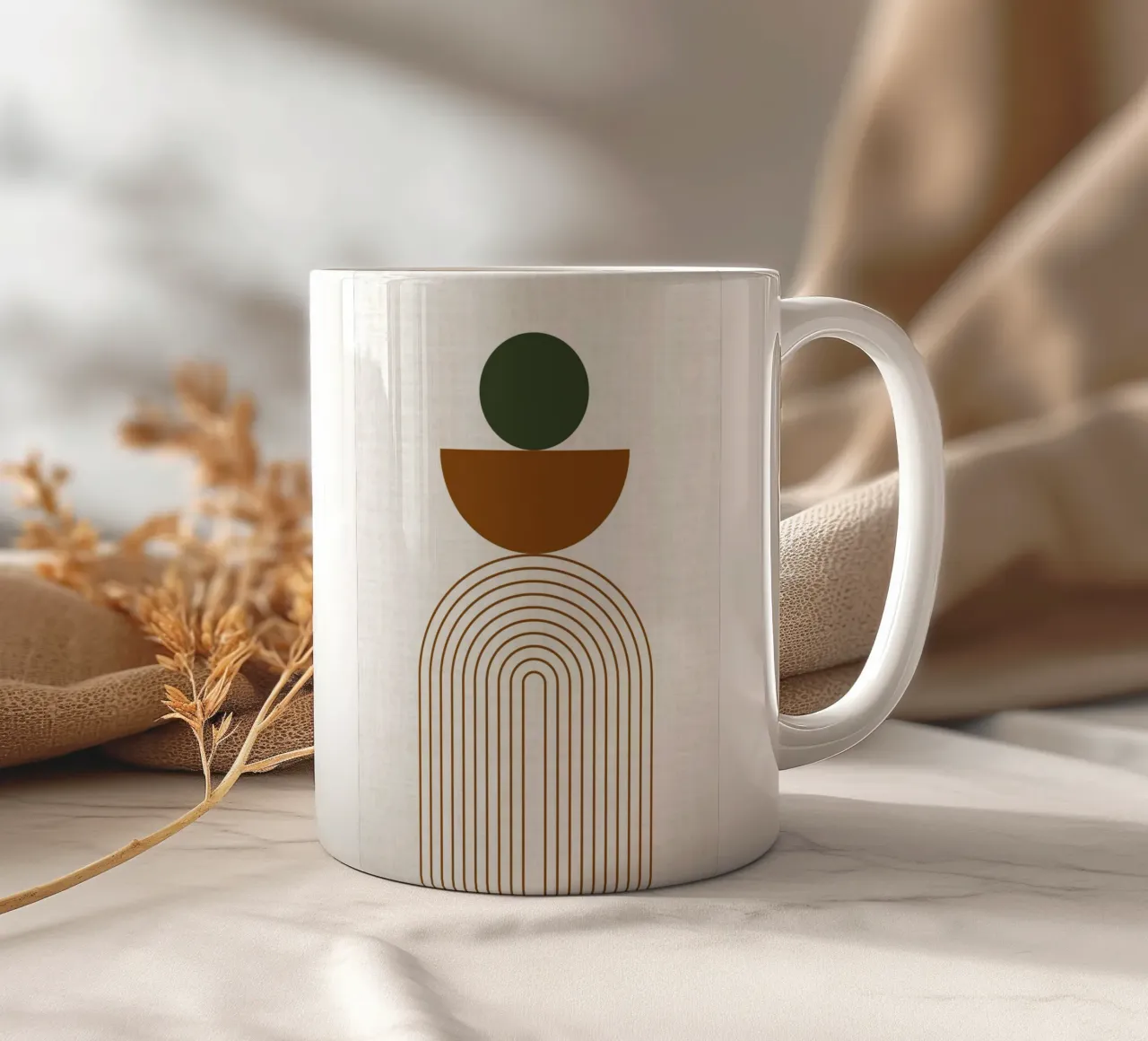 Echoing Arches ceramic mug by DesignArt