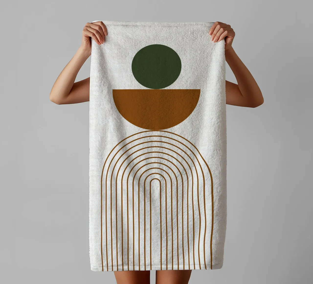 Echoing Arches towel by DesignArt