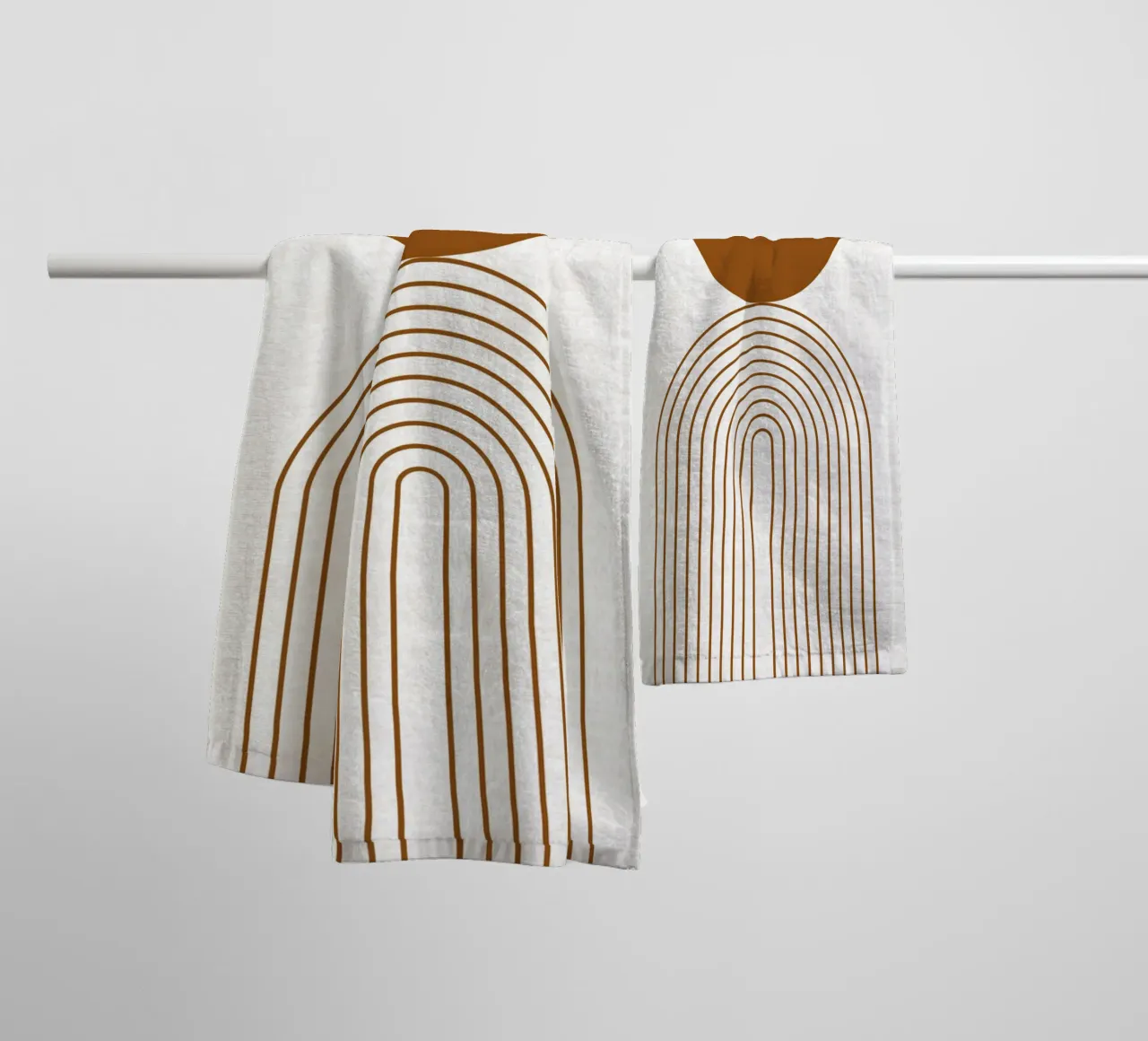 Echoing Arches towel by DesignArt