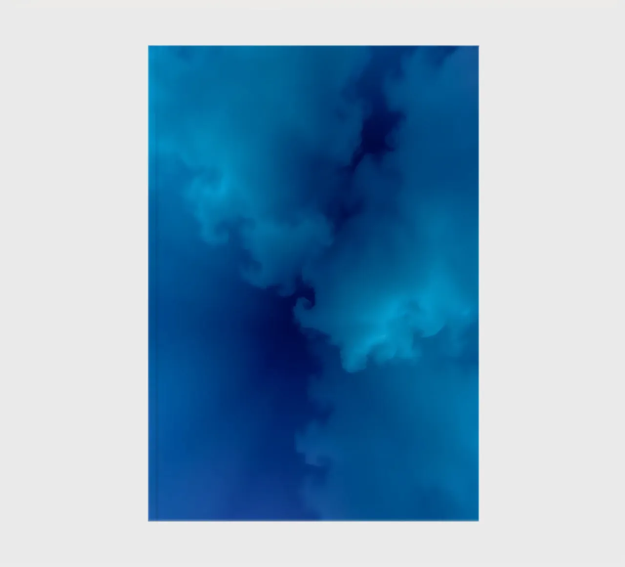 Soft blue abstract wallpaper creating a serene and calming notebook by DesignDoodle