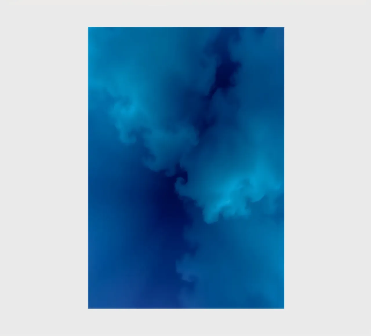 Soft blue abstract wallpaper creating a serene and calming notebook by DesignDoodle